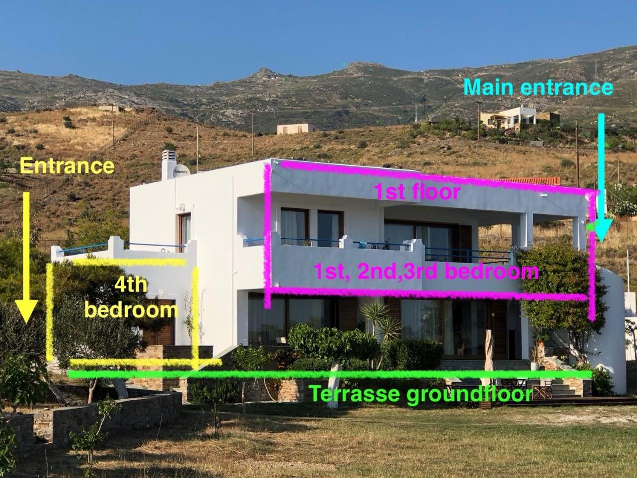 Beach House Set In A Beautiful Bay Karystos  Zewnętrze zdjęcie